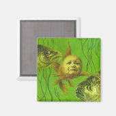 金魚ベビー変異デザイン マグネット (正面/裏面)