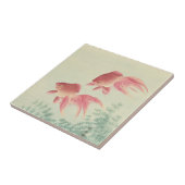 金魚ヴィンテージ日本のウッドブロックプリント タイル (側面)