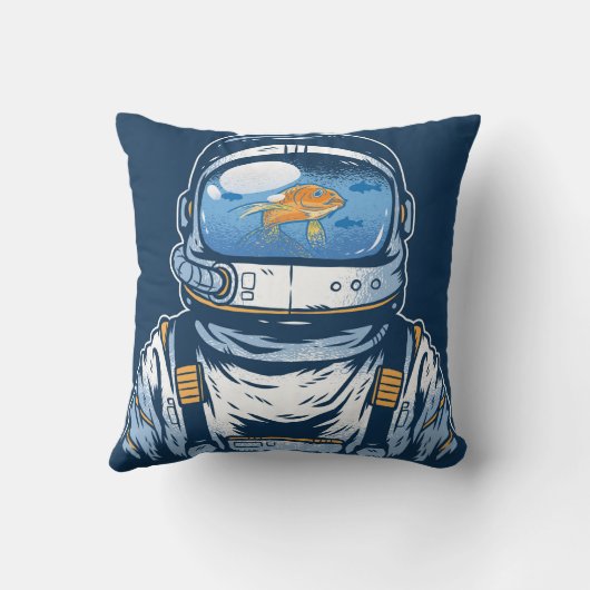金魚宇宙飛行士 クッション (裏面)