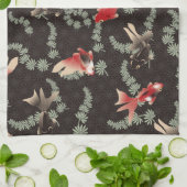 金魚日本の キッチンタオル (折り畳み)