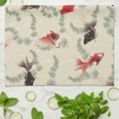 金魚日本の キッチンタオル (折り畳み)