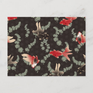 金魚日本の ポストカード