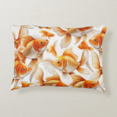 金魚柄装飾用クッション及びフリースブランケット アクセントクッション (裏面)