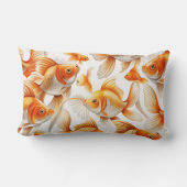 金魚柄装飾用クッション及びフリースブランケット ランバークッション (裏面)