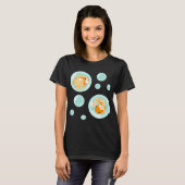 金魚柄 Tシャツ (正面フル)