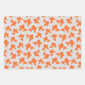 金魚灰色包装紙板セット ラッピングペーパーシート (正面2)