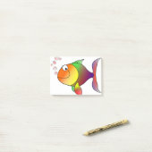 金魚笑い漫画 ポストイット (デスク上)