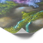 金魚絵画の風水の愛のシンボル ポスター (角)