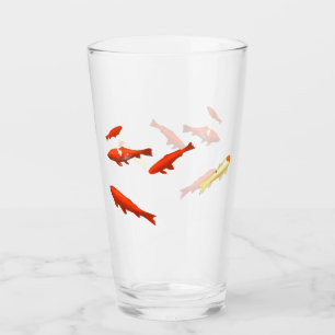金魚絵画の タンブラーグラス