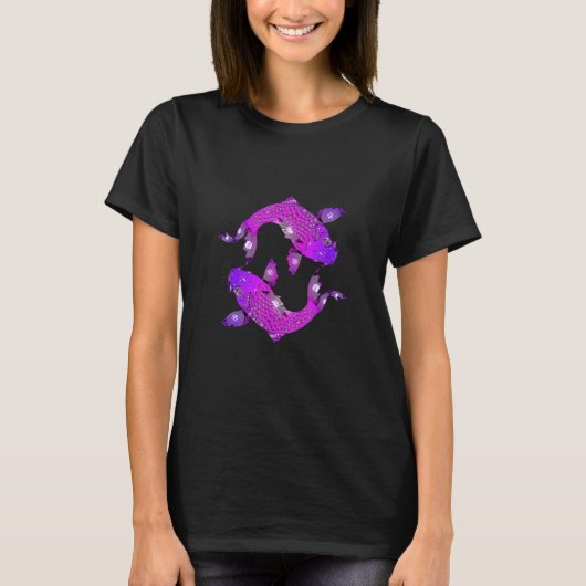 金魚芸術的コイ鯉 Tシャツ (正面)