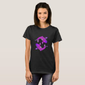 金魚芸術的コイ鯉 Tシャツ (正面フル)