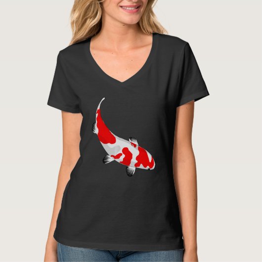 金魚芸術的コイ鯉 Tシャツ (正面)