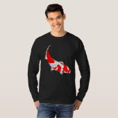 金魚芸術的コイ鯉 Tシャツ (正面フル)