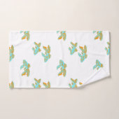 金魚金魚青とオレンジ バスタオルセット (ハンドタオル)