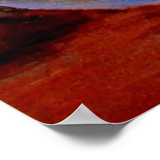 金魚鉢と花 ポスター (角)