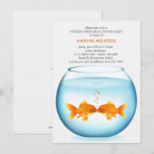 金魚鉢のウェディング　リハーサルディナー招待状 招待状 (正面/裏面)