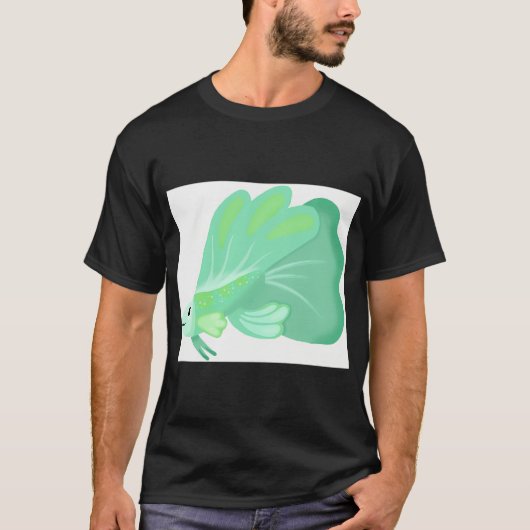 金魚鉢のピンアップガール Tシャツ (正面)