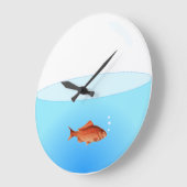 金魚鉢の時計 ラージ壁時計 (傾斜)