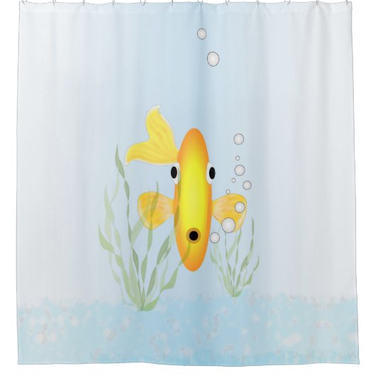 金魚鉢シャワーカーテン シャワーカーテン (正面)