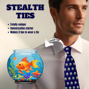 金魚鉢ステルスタイ ネクタイ
