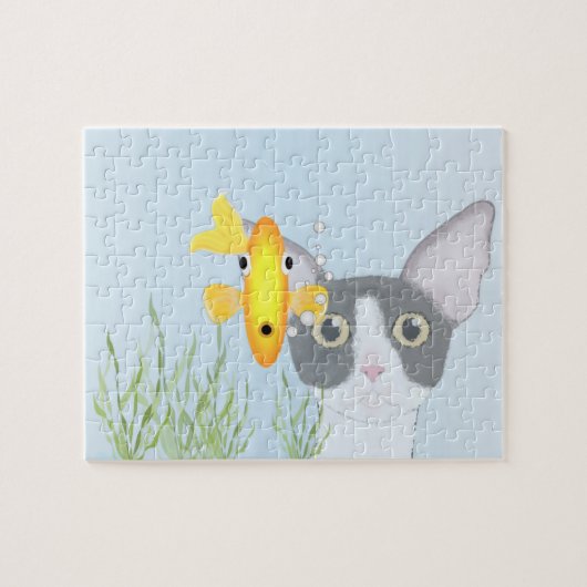 金魚鉢パズル ジグソーパズル (横)