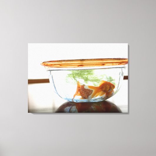 金魚鉢 キャンバスプリント (正面)