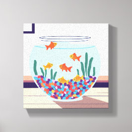 金魚鉢 キャンバスプリント