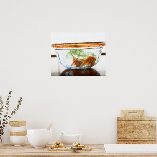 金魚鉢 ポスター (キッチン)