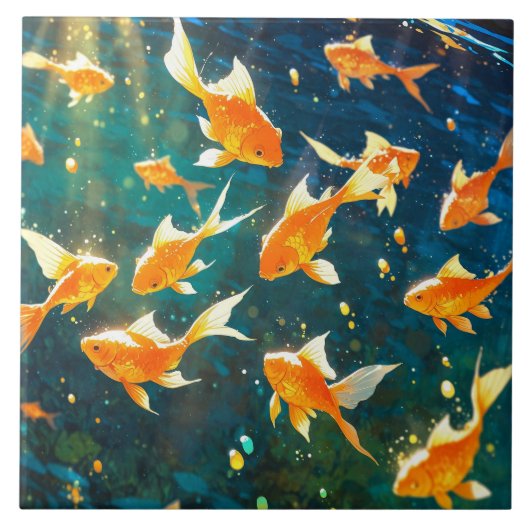 金魚陶瓦 タイル (正面)