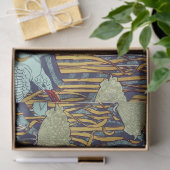 金魚類と開花ラッシュアールヌーボーフローラ 薄葉紙 (ギフト)