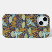 金魚類と開花ラッシュアールヌーボーフローラ Case-Mate iPhoneケース (裏面 (横))