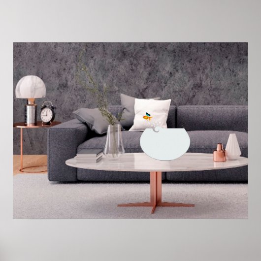 金魚飛んでいる ポスター (正面)