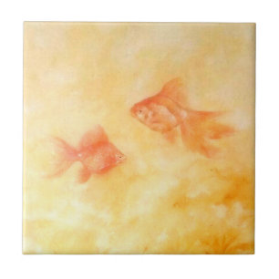 金魚2匹 タイル