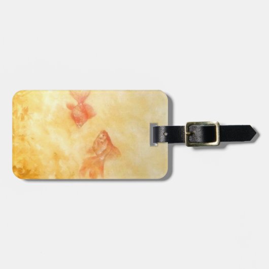 金魚2匹 ラゲッジタグ (正面横)