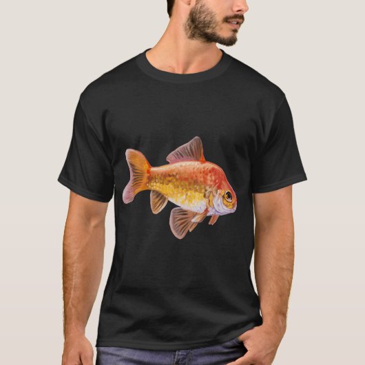 金魚3匹の絵 Tシャツ (正面)