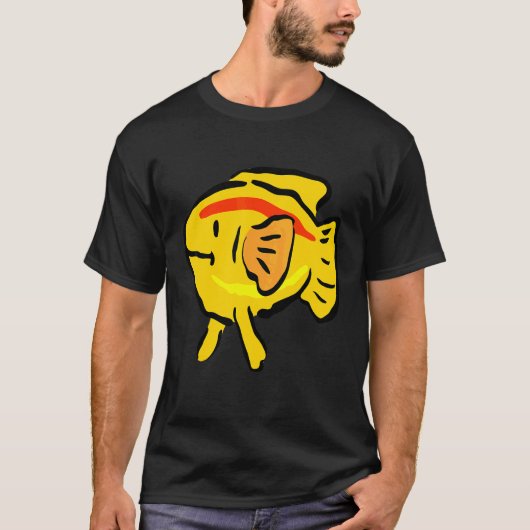 金魚 アーティスティックフィッシュ 鯉 コイ Tシャツ (正面)