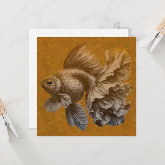 金魚 カード (正面/裏面インサイチュ)