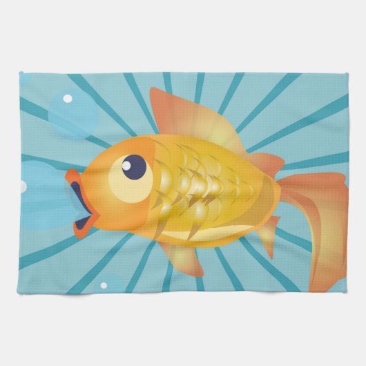 金魚 キッチンタオル (横)