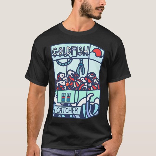 金魚 コイ つかみ取り ゲーム Tシャツ (正面)