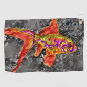 金魚 ゴルフタオル (横)