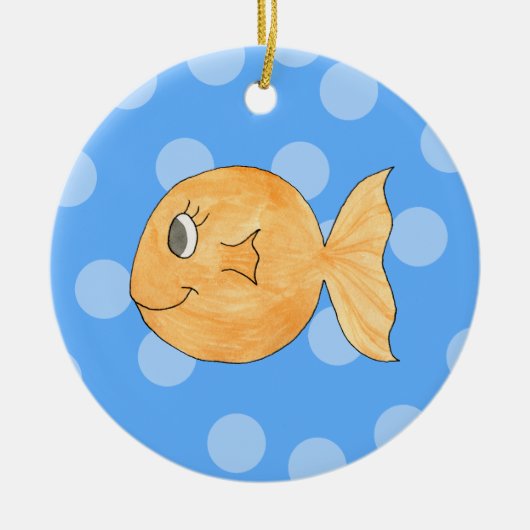 金魚 セラミックオーナメント (正面)