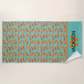 金魚 ビーチタオル (正面)