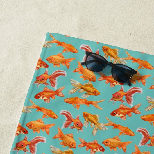 金魚 ビーチタオル (インサイチュ)