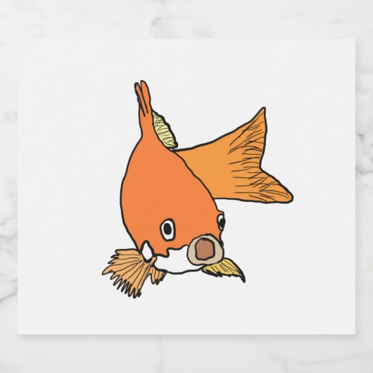 金魚 ビールラベル (シングルラベル)