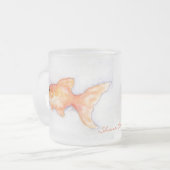金魚 フロストグラスマグカップ (正面左)