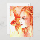 金魚 ポストカード (正面/裏面)