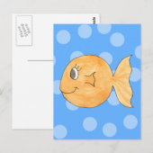 金魚。 ポストカード (正面/裏面)