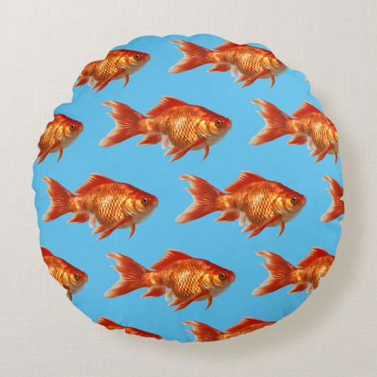 金魚 ラウンドクッション (正面)