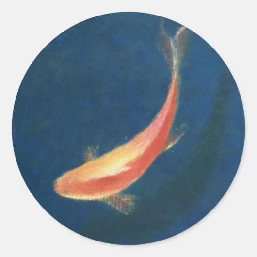金魚 ラウンドシール (正面)