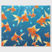 金魚 ラッピングペーパー (フラット)